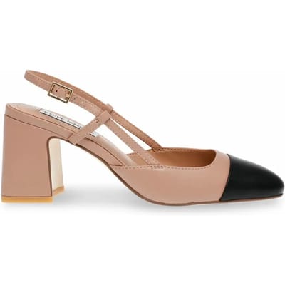 Steve Madden Zeina Pumps Tan/black Leather Maat: 41 | Pumps Outlet | Dames | Zwart
