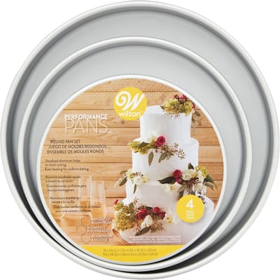 Ronde Bakvormen Set van 4 Stuks - Aluminium Bakgereedschap voor Taart en Cake