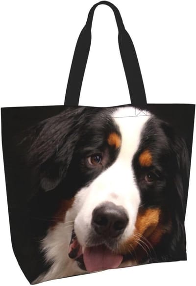 Draagtas Hond Print - Canvas tas - Dagelijkse boodschappen - Versterkte naden - 40 x 50 cm - Meerdere kleuren