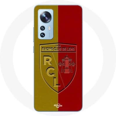 Xiaomi 12X case rcl lens Logo gele en rode achtergrond