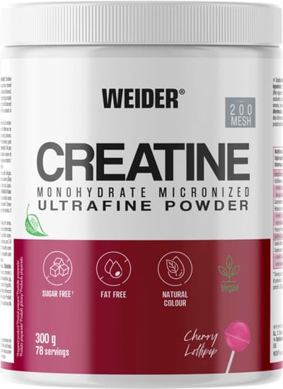 Weider Creatine - flavoured (300g) Cherry Lollypop - Creatine - Creatine Monohydraat
