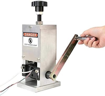 Draadstripgereedschap - Automatische Stripper - Recycling en Demontage - Booradapter Inbegrepen - Tot 25 mm - Grijs