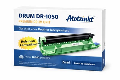 Drum DR-1050 – Huismerk – Geschikt voor Brother – Zwart van Atotzinkt. Dit is geen Toner!