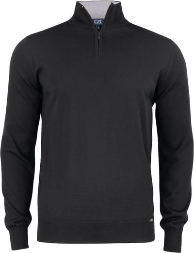 Cutter & Buck Everett HZ Sweater Heren 355420 - Zwart - 4XL