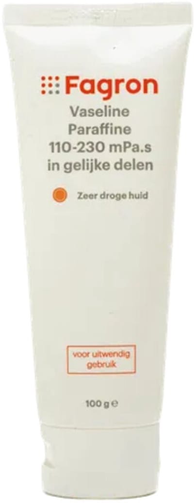 Fagron Vaseline Paraffine 110-230 mPa.s In Gelijke Delen - 100 gr