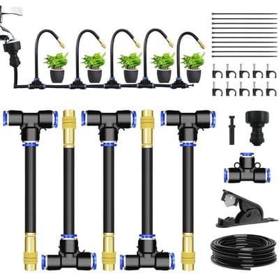 Automatisch 360° Tuinbewateringssysteem met Sproeiers en Druppelirrigatie