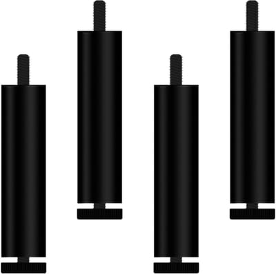 Tafelpoten Set - Meubelonderstellen - Meubels Stabiliseren - Verstelbaar & Sterk - 8 cm Hoog - Zwart