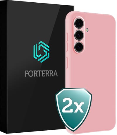 Hoesje 2 Stuks - Geschikt voor Samsung Galaxy A37 - Sterk & Shockproof - Back Cover - Case Siliconen - Telefoon Hoes - Lichtroze
