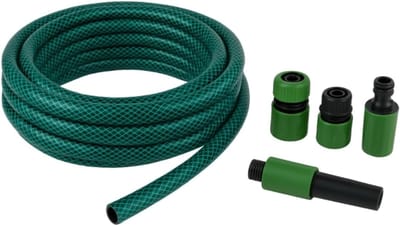 Tuinslang Set - Waterslang - Tuin Besproeien - Compleet met Koppelingen - 30 Meter Lengte - Groen