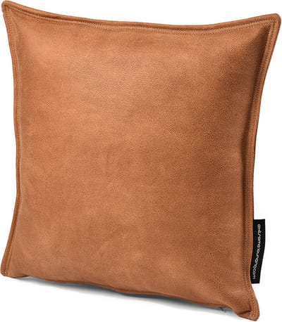 Extreme Lounging - b-cushion luxury - lounge- en sierkussen - voor binnen - comfortabele leatherlook - 43x43cm - tan
