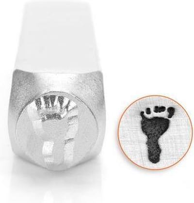 Slagstempel Voetafdruk Links | Hoogte 9,5mm