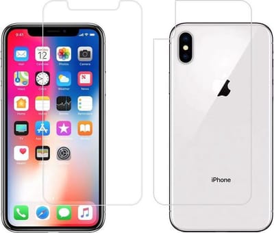 Front & Back Screenprotector Bescherm-Folie geschikt voor iPhone X MAX - XS MAX