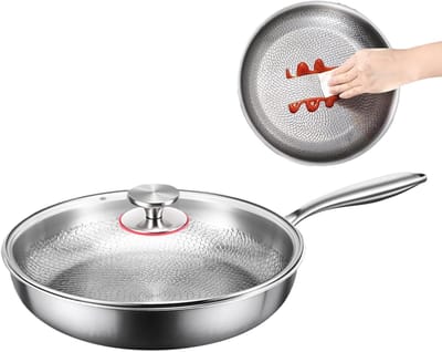 Kookplaat Sappan - Multifunctionele Pan - Bakken en Koken - Natuurlijk Anti-aanbak - 32 cm - Meerkleurig