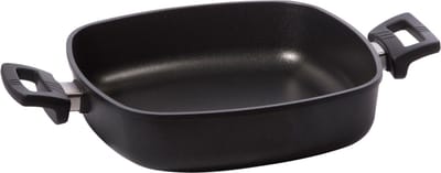 Eurolux Braadpan / Hapjespan 28 x 28 x 7 cm flexinductie / combizone Bosch en Siemens Compatible