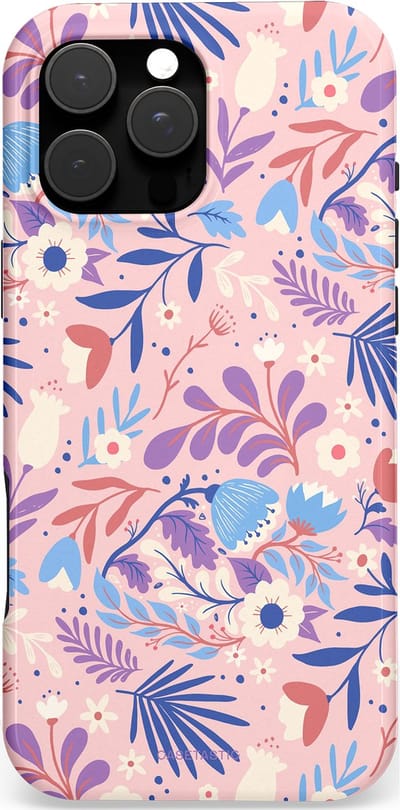 Casetastic Hoesje Geschikt voor Apple iPhone 16 Pro Max Magsafe - Stijlvolle Beschermende Duo-layer Case - Bloeispel