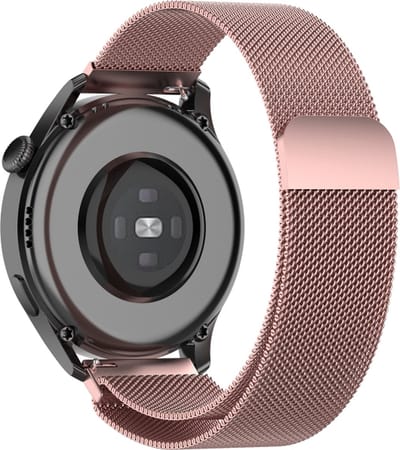 Milanees bandje - geschikt voor Garmin Vivoactive 4 / Venu 2 / Venu 3 / Forerunner 255 / 265 - rosegoud