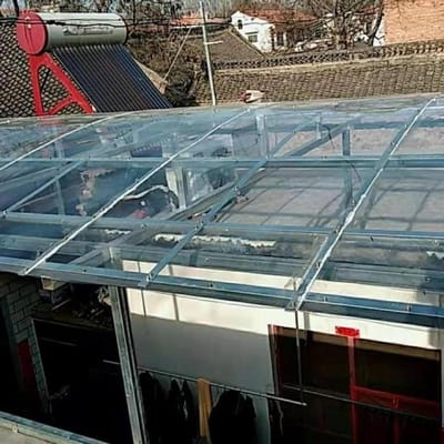 Polycarbonaat Platen,Weerbestendig & Transparant,Broeikas Plaat,Vervanging Frame Dakbedekking Bekleding,voor Dak,Tuin,Terras,Balkon,Carports,met Schroeven,Aanpasbaar (1x2m)
