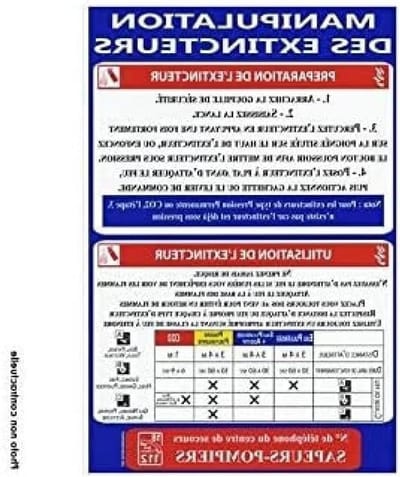 Brandblusser Paneel - Veiligheidsbord Instructies - Veiligheid Vergroten - Duidelijke Instructies - 20x30 cm - Onbekend