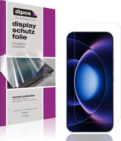dipos – 4x Beschermfolie geschikt voor Xiaomi 17 Max | Krasbestendige & heldere Screenprotector Ultra-Thin
