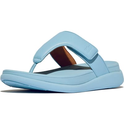 FitFlop FitFlop F-Mode Go Adjustable Flatform Toe-Post Sandals BLAUW - Maat 36