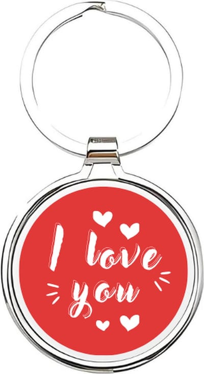 Akyol - i love you Sleutelhanger - Liefde - vriendinnen - vrouw - vrouwtje - girl - woman - cadeau voor een vrouw - cadeau voor je vriendin - vriendin - valentijnsdag - lief cadeau voor je vriendin - vriend - man - vriendje - 4 x 7,5 CM