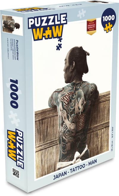 Puzzel Japan - Tattoo - Man - Legpuzzel - Puzzel 1000 stukjes volwassenen