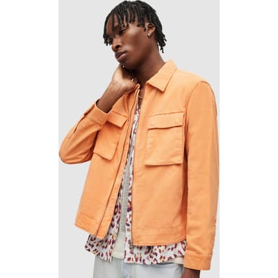 AllSaints Clifton Jacket Sicilia Orange Size: L | Light Jackets Outlet | Heren | Oranje