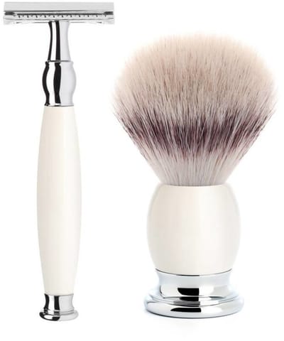 MÜHLE -Scheerset 3-delig -Sophist -Porselein -Saf.Razor