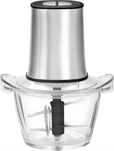 QIN® Hakmolen - Hakmolen Electrisch - Hakmolens - Zilver - 10cm x 10cm x 10cm