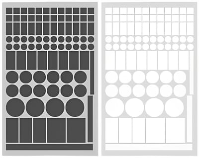 Dailygoods - Light Dimming Sticker - LED Blackout Sticker - Verduisteringsoplossing - Zwart Wit - Blokkeert storende lichten - Geschikt voor alle leef...