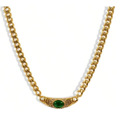 Mode Stijl Roestvrij Staal Hoge Kwaliteit Zirkonia Ketting Sleutelbeen Ketting white