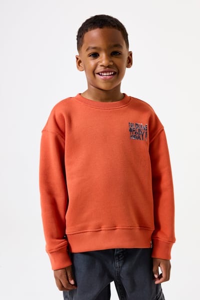GARCIA Jongens Print Sweater Oranje Lange mouw
