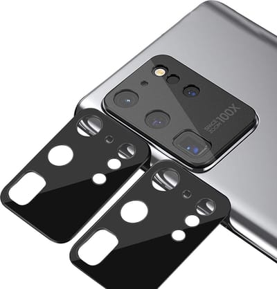 Camera lens beschermer Geschikt voor: Samsung Galaxy S20 Ultra 2-pack, krasbestendig ultradun gehard glas Screenprotector
