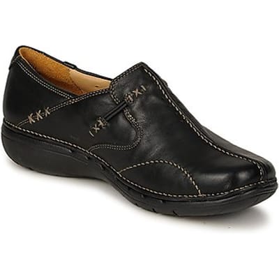Clarks Dames Instappers - Zwart - Maat 37