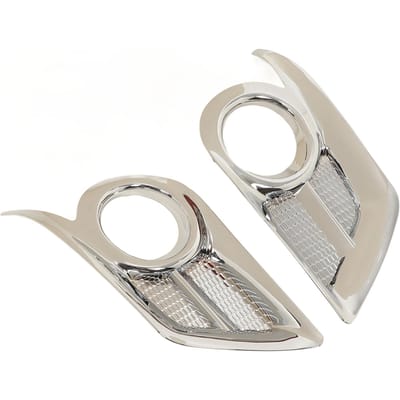 2 STUKS Voor Mistlamp Frame Sticker Buitendecoratie Vervanging voor Hilux Vigo Champ 2012 white