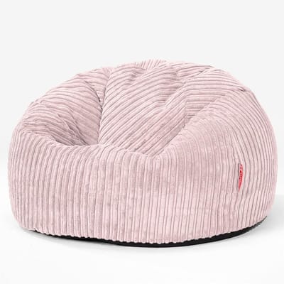 Klassieke Zitzak Stoel in Blozen Roze - Comfortabele Poef voor Thuis