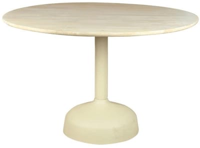 Tower Living Eetkamertafel Elba Gebroken Wit Rond 120cm