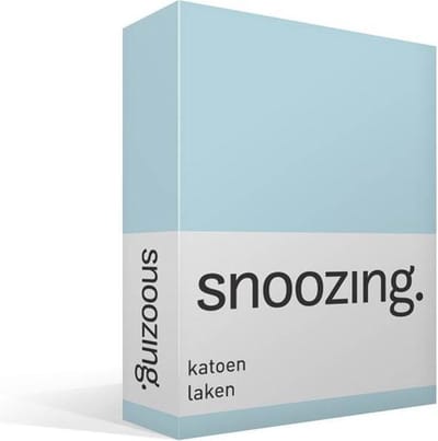Snoozing - Laken - Katoen - Tweepersoons - 200x260 cm - Hemel