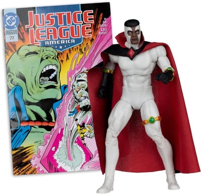 McFarlane Toys DC Direct Page Punchers - Actiefiguur - Bloodwynd (Justice League #77) Red Platinum Edition 18 cm & Stripboek