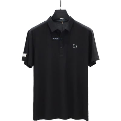 Heren Poloshirt met Korte Mouwen Nieuw T-shirt Zomer Herenkleding T-shirt met Korte Mouwen Casual Top 3XL black