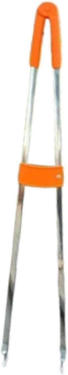 Afvalverwijdering Handgrijper - Grijper Klemarm - Hygiënisch Oppakken - Roestvrijstalen Constructie - 90cm - Zilver