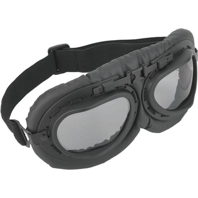 Lunettes de moto avec verres colorés Pare-brise anti-sable Lunettes de moto(gris) black