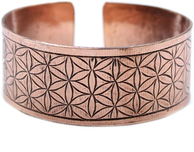Tibetaanse Koperen armband met Levensbloem