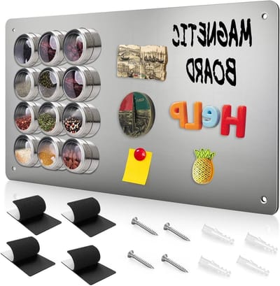Magnetisch Bord voor Muurdecoratie, Ideaal voor Feestdagen, Kinderen en Kantoor, A3 Formaat 43.5x29x0.1cm, Stijlvolle Magneten en Organisatieoplossingen