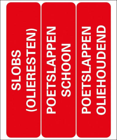 Pickup Pictogram 18x15 cm - poetslappen