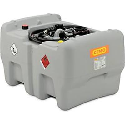 Mobiel benzinestation CEMO elektrische pomp 12V,40l/min, automatisch mondstuk, polyethyleen, enkelwandig, B 118 x D 80 x H 71 mm