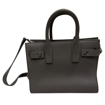 Saint Laurent Sac De Jour Nano-tas in grijs leer