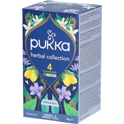 Pukka Tea Herbal Collection - 20 Theezakjes - Biologische Groene Thee & Kruidenthee - 1 x 20 Zakjes