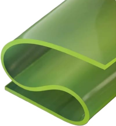 Polyurethaan Plaat - PU Materiaal - Industrieel Gebruik - Hoge Elasticiteit Slijtvast - 500x500mm - Geel Transparant