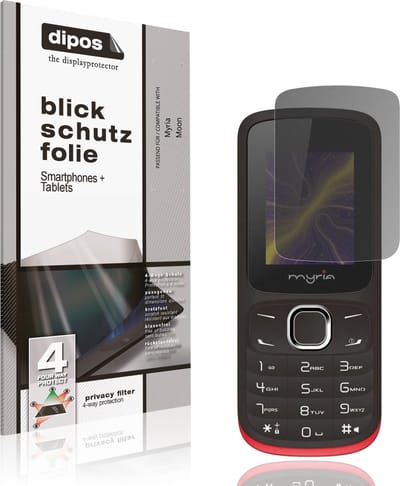 dipos – Matte Privacy Screenprotector geschikt voor Myria Moon | Anti-Spy Beschermfolie